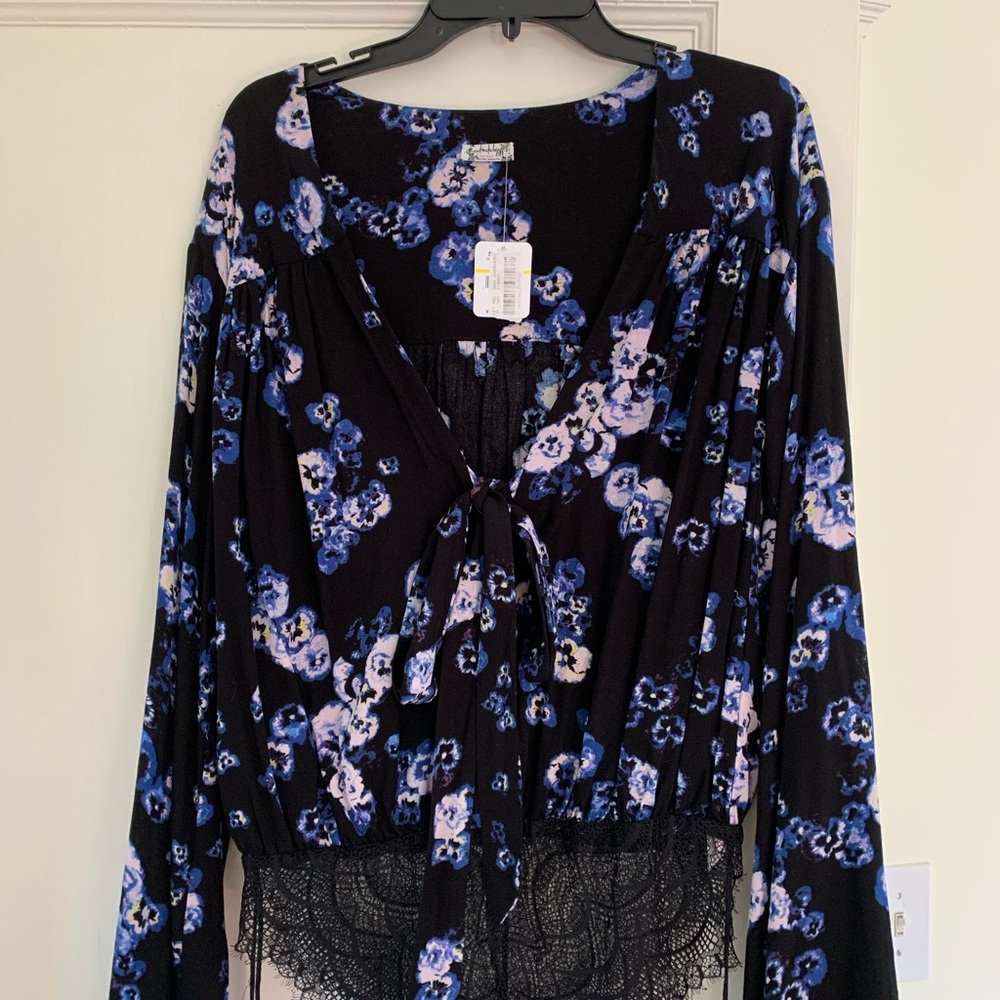 Free People floral bodysuit